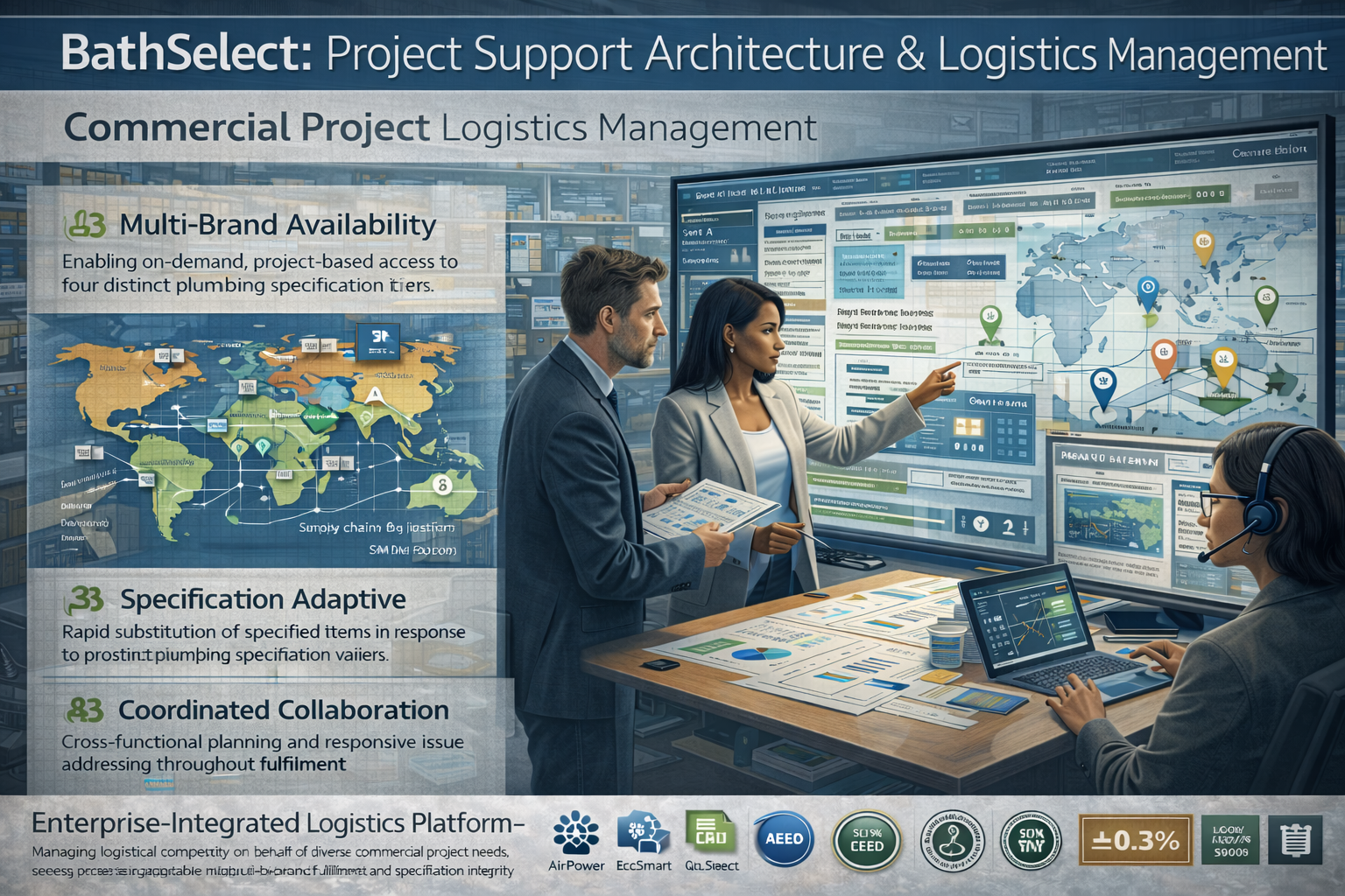Commercial project logistics management